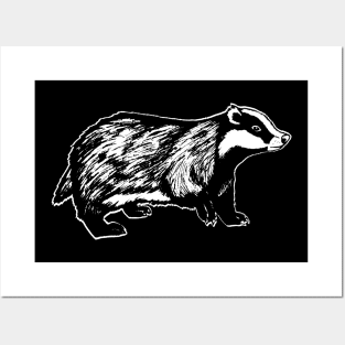 Badger Sketch Posters and Art